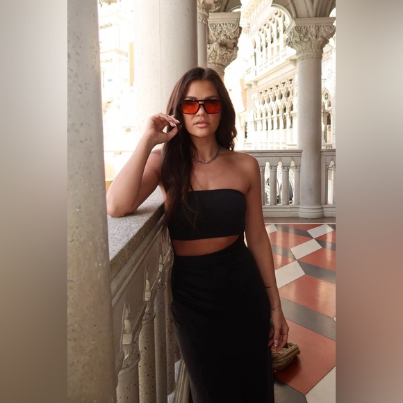 LSPACE Corsica Black Dress L - Picture 2 of 7